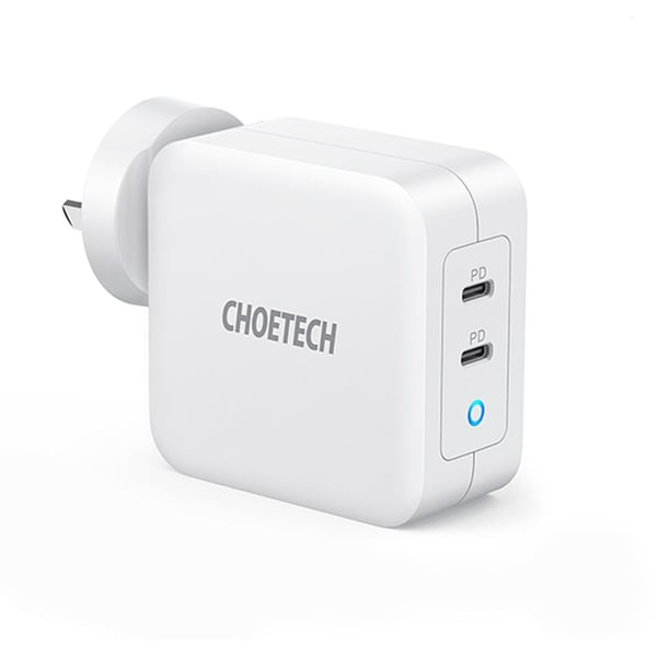 CHOETECH CHT-PD6008 PD 100W GaN Dual USB Type C Charger