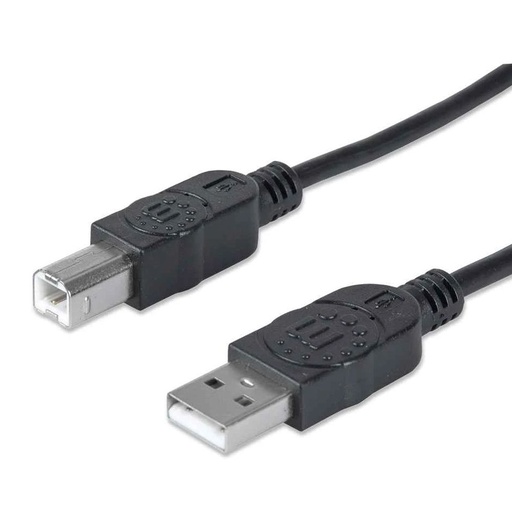 Manhattan Hi-Speed USB Device Cable, A Male / B Male, 3.0m
