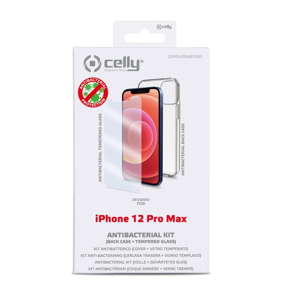 Celly Antibacterial Kit iPhone 12/12 Pro