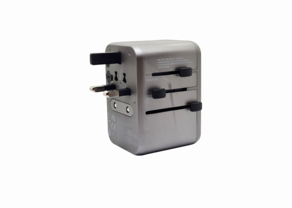 Hezire Hadapt world PD65W Travel Adapter Gunmetal