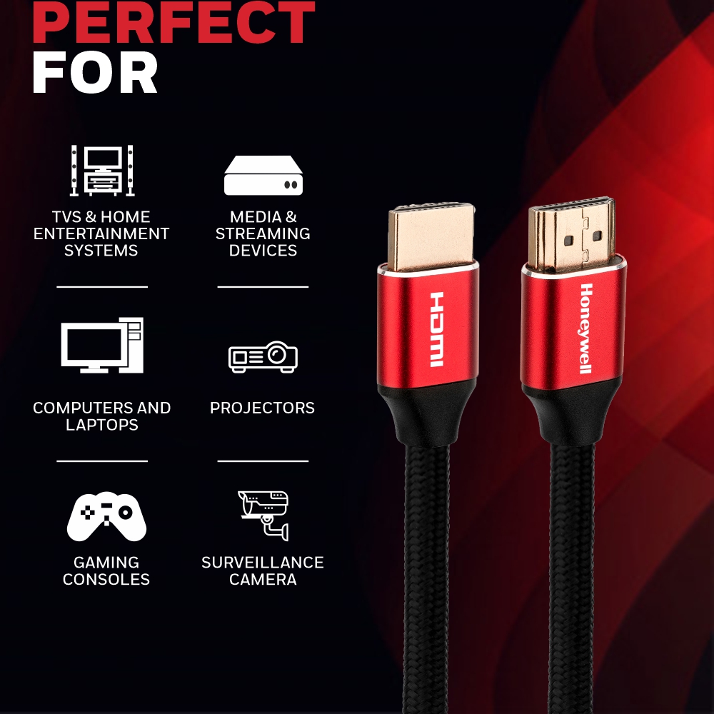 Honeywell HIGH SPEED HDMI 2.1 Cable with Ethernet 2Mtr.