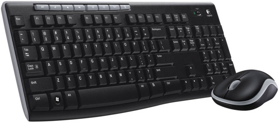 Logitech MK270 Wireless Combo Keyboard and Mouse, English Arabic