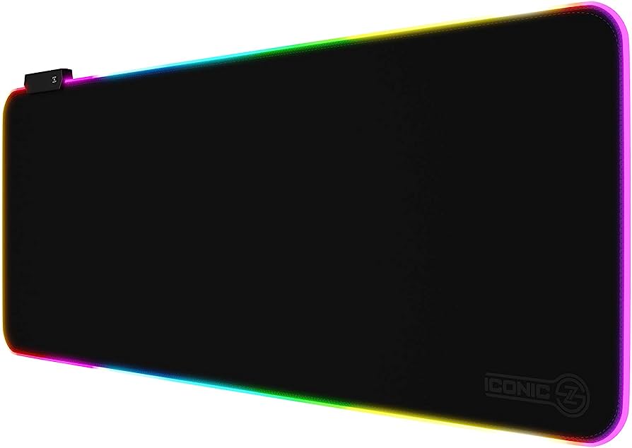 Manhattan Gaming Large mouse pad with LED strip -10W Wireless Charger