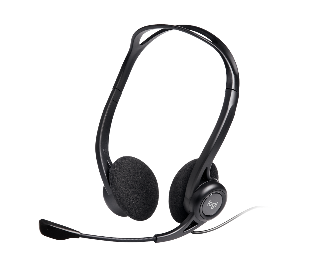 Logitech 960 USB Headset (PC/Mac) with Noise-Canceling Mic