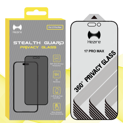 Hezire Screen Protector 17 Pro Max Privacy