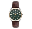 Beverly Hills Polo Club, BP3339X.270 , Womens Analog Watch, Green Dial and Brown Leather Band