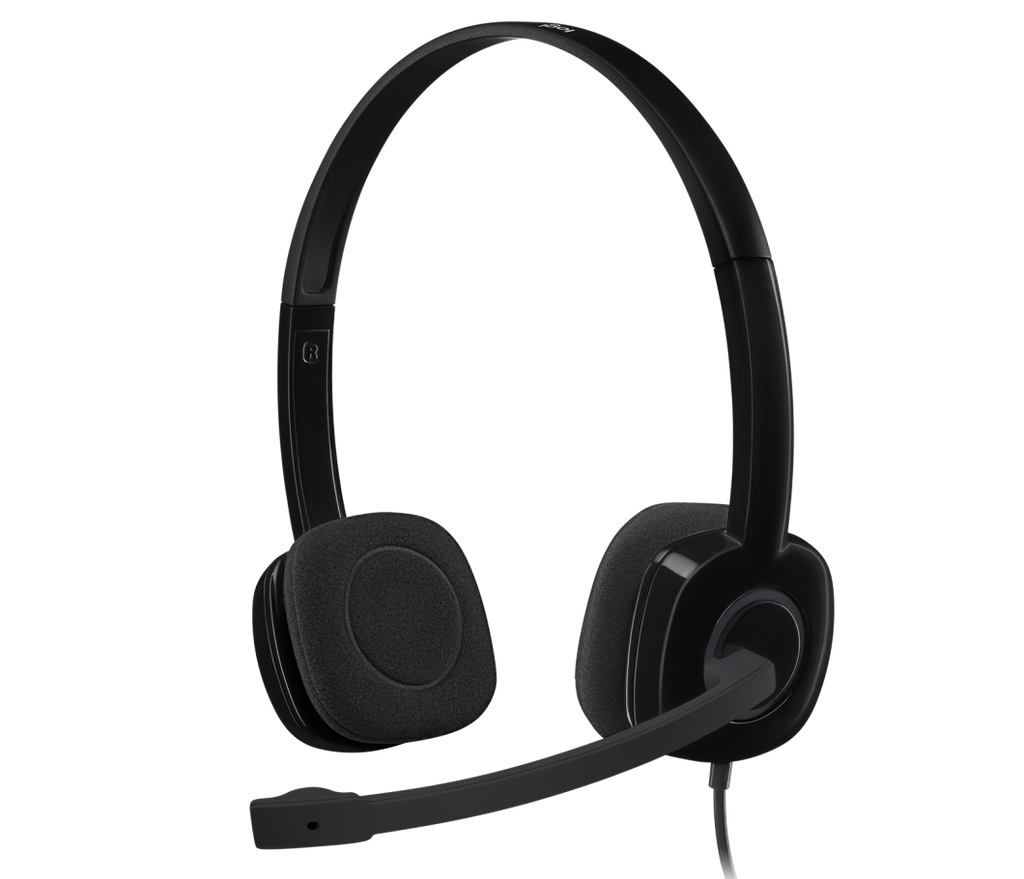 Logitech H151 Stereo Headset with Noise-Cancelling Boom Mic