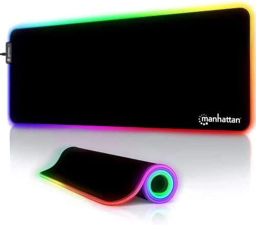 Manhattan Gaming Large mouse pad with LED strip